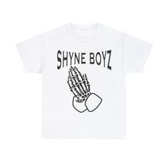 Get your hands on this limited edition Goth Money Records x Shyne Boyz Tee T-Shirt, perfect for any music lover! 🔥🎶 Made with high-quality materials, this tee will keep you comfortable all day long. Don't miss out on the chance to own a piece of rare Goth Money Wear Merchandise. 🙌 #GothMoneyRecords #ShyneBoyz #LimitedEdition #MusicLover #KyotoStreetMarket Graphic Tee With Band Logo For Streetwear, Edgy White Shirt For Streetwear, White Hip Hop Top With Band Logo, Alternative Style Pre-shrunk White T-shirt, Kane Grocerys, Edgy White Streetwear Shirt, Halloween Streetwear T-shirt With Band Logo, Halloween Band Logo T-shirt For Streetwear, White Band Logo T-shirt For Streetwear