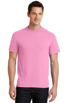 Shop Port & Company PC55 in Candy Pink & get instant bulk discounts. This 50.00% Cotton, 50.00% Polyester Adult T-Shirt is often used for Keep It Blank projects by our customers | Ships Fast | Award-Winning Customer Service. Blank T Shirts, Candy Pink, Family Outfits, Pink Shirt, Pink Candy, Sangria, Plastic Bottles, Short Sleeve Tee, Mens T