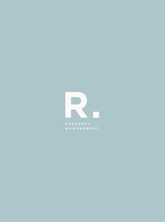 the letter r is shown in white on a light blue background, and it appears to be made up of letters