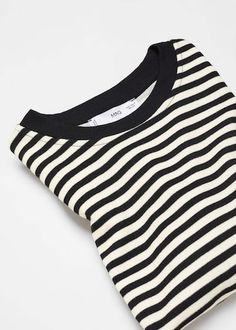 Stripe Shirts, Striped T-shirt With Contrast Stripes And Relaxed Fit, Cotton Relaxed Fit T-shirt With Striped Hem, Striped Long Sleeve Stretch T-shirt, Everyday Cotton T-shirt With Striped Hem, Oversized Wool Coat, Long Sleeve Cotton T-shirt With Horizontal Stripes, Cotton Socks, Knitted Tshirt