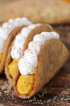 Crunchy tortilla shells, creamy pumpkin filling and whipped topping make a perfect combination. I love these Pumpkin Pie Tacos because they are so quick and easy to prepare and they look great on a holiday table. These mini dessert tacos look classy, they are easy to make and their taste is incredible.