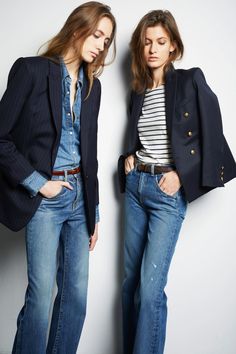 Casually Chic, Looks Jeans, Curated Closet, Mode Tips, Look Jean, Vogue Germany, Ageless Style, Double Denim