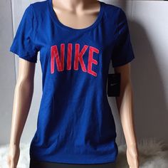 New With Tag Cotton Blue Color Price Is Fixed, Sorry Cannot Low More. Sporty Blue Shirt, Nike Blue Crew Neck Shirt, Nike Blue Tops For Spring, Nike Blue Shirt With Graphic Print, Nike Blue Casual Shirt, Casual Blue Nike T-shirt, Nike Casual Blue Shirt, Casual Blue Nike Shirt, Nike Blue Graphic Tee