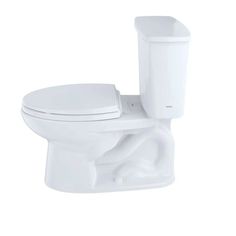 The Toto CST744ERN#01 Cotton White Two Piece Eco Drake Toilet with Elongated Bowl and tank is made from a durable Vitreous China. It comes with 12-inch rough in round front bowl, right hand Trip Lever, and a high profiled Tank. The flush type which is a 1.28 GPF gravity flushing system is very easy to use and it quickly and smoothly clears waste away with Water sense technology that helps you save 20% of water. This Toto CST744ERN#01 Cotton White Two Piece Eco Drake Toilet is easily installed and maintained in both household and commercial bathroom application. This stylish modern closed couple high-performance toilet is designed to help achieve a healthy hygienic atmosphere in either your household or office and it’s now available at Plumbersstock.com. The E-Max system included with this Floor Outlet, Commercial Bathroom, White Two Piece, Water Consumption, Bathroom Toilets, Right Hand, Drake, High Performance, Two Piece