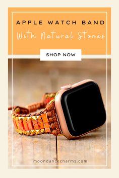 Best Apple Watch Bands for Women Fashion 2022. Refresh your iwatch with our unique boho beaded apple watch bands, handcrafted with natural stones. All at 50% OFF. Make a fashion statement with these stylish apple watch straps. Our beaded Bands for apple watches are unique and special. 38mm/44mm. Dress up your tech with these unique accessories. Moon Dance Charms offers unique natural stone handcrafted jewelry, and boho beads wrap bracelets. Visit our website for more>> Adjustable Brown Apple Watch Band For Gift, Adjustable Brown Apple Watch Band As Gift, Bohemian Brown Bracelet Strap Apple Watch Band, Trendy Brown Apple Watch Band For Gift, Trendy Brown Apple Watch Band As Gift, Bohemian Brown Apple Watch Band With Bracelet Strap, Bohemian Adjustable Apple Watch Band Gift, Handmade Adjustable Rectangular Watch Bands, Trendy Adjustable Brown Watch Band