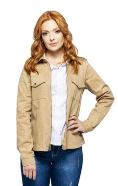 Color: Beige Brown Waterproof Zipper Closure The model is 5'6 wearing a Size Small Runs true to Size Recommendation: XS= 0-2 S= 4-6 M= 8 L= 10-12 XL= 12-14 Imported 96% Cotton 4% Spandex View full product details #womensfashion #womensfashionstyle #womensfashiontrends Fitted Cotton Outerwear With Multiple Pockets, Khaki Cotton Outerwear With Zipper Closure, Long Sleeve Utility Jacket With Zip Fly, Casual Khaki Outerwear With Zipper Closure, Casual Long Sleeve Outerwear With Side Pockets, Beige Long Sleeve Outerwear With Pockets, Casual Beige Outerwear With Zipper Closure, Casual Beige Outerwear With Zipper, Long Sleeve Utility Jacket With Zipper For Work