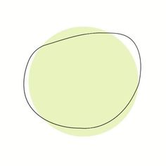 a drawing of a green circle on a white background