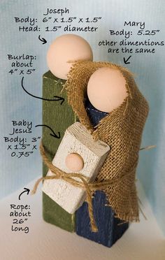 two eggs sitting on top of a block of burlock with twine around it