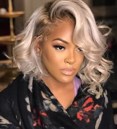 Sew In Bob Hairstyles, Short Hairstyles For Black Women, Dark Hair With Highlights, Frontal Hairstyles, Curly Bob Hairstyles, Lace Hair, Short Hairstyle, Hairstyles For Black Women, Bob Haircuts