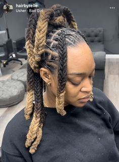 Half Up Dreadlock Hairstyles, Fishtail Loc Styles, Vacation Loc Styles, Hair Like Wool, Plaits Hairstyles, Faux Locs Hairstyles