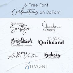 6 free font signatures on dafont for your website or print design project