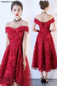 Red Lace High Low Aline Party Dress Off Shoulder Ref#BLS97003 at GemGrace. #HomecomingDresses Shop now to get $10 off. Pro custom-made service for wedding dress, formal dress. View Homecoming Dresses,Short Homecoming Dresses,Red Homecoming Dresses,Burgundy Homecoming Dresses,Off the Shoulder Homecoming Dresses for more ideas. Click to shop now! #BuyableHomecomingDresses Homecoming Dresses Off The Shoulder, Red Lace Dress Short, Off The Shoulder Homecoming Dress, Trendy Dress Styles, Party Dress Night, Burgundy Homecoming Dresses, Party Dress Classy, Dresses Off The Shoulder, Lace Party Dress