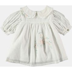 Elegant baby dress with pleats at the front, puffed sleeves and down buttons at the front. | Coco Au Lait | Baby Tatting Floral Embroidered Buttoned Dress, White (Multicolor, Size 6M) | Maisonette collects the best children’s products from around the world (unlike Zulily, Etsy, The Tot, Farfetch Kids, Childrensalon, Crate and Kids, Kohls, Wayfair, Buy Buy Baby, Nordstroms, Mini Boden, J.Crew Factory, or PotteryBarn Kids), creating a curated shopping experience for you. Think of us as your shortc Buttoned Dress, Dress With Pleats, Sleepwear Dress, Elegant Baby, Buy Buy, Buy Buy Baby, Puffed Sleeves, Mini Boden, Sweater And Shorts