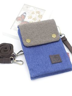 Denim Crafts Diy, Denim Crafts, Phone Wallet, Womens Purses, Square Bag, Sewing Inspiration, Wallets For Women, Polyester Material, Fashion Bags