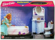 the barbie bathroom is in its original box