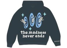 Broken Planet Market The Madness Never Ends Hoodie Navy - US Broken Planet Hoodie, Broken Planet Market, Planet Clothing, Navy Hoodie, Navy Man, Winter Hoodies, Hot Sneakers, Graphic Tops