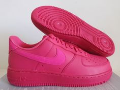 Pink Air Force 1, Tout Rose, Preppy Shoes, Nike Air Force 1 07, 1 Rose, Pink Shoes, Box Color, Saturday Sunday, Open Top