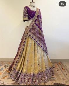 Tissue Silk Lehenga, Reception Saree Look, Frocks For Women Party, Reception Saree, Lehenga Saree Design, Long Frock Designs