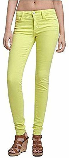 JOE'S JEAN ULTRA SLIM STRETCH IN LEMON LIME 26 THIS FIVE POCKET JEAN FEATURE FRONT SCOOP POCKETS,  TONAL TOPSTITCHING.  LOGO RIVET IN COIN BACK POCKET.  ZIP FLY AND BUTTON CLOSURE.  COLOR : LEMON LIME.  SIZE :26  RISE : 8"APPROX.; BACK RISE : 13"APPROX.;  LEG OPENING : 11"APPROX.;  MSRP: $178.00. Mid-rise Green Cotton Jeans, Green Mid-rise Cotton Jeans, Green Stretch High Rise Jeans, Green Stretch High-rise Jeans, Trendy Yellow Straight Leg Jeans, Yellow Five-pocket Pants For Spring, Spring Yellow Pants With Five Pockets, Summer Green Jeans, Green Slim Fit Bottoms For Spring