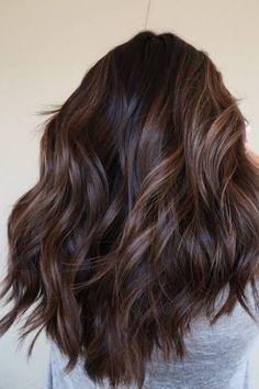 Brown Low Maintenance Hair, Brunette Color Ideas Fall, Low Lights Vs Balayage, Womens Dark Hair Color, Low Maintenance Highlights Brunettes Dark Brown, Brunette Hair Coloring, Low Lights For Brunettes, Brunette Fall Highlights, Chilli Chocolate Hair Colour