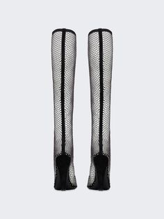 Find SAINT LAURENT 68 Boots In Mesh With Rhinestones on Editorialist. Pull-on style Pointed toe Knee length Crystal embellished net Leather sole Dimensions: True to size Composition: Upper: 93% metallic lurex, 7% polyurethane; Sole: leather Designer Embellished Fitted Boots, Designer Embellished Evening Boots, Designer Evening Boots With Rhinestones, Designer Rhinestone Boots For Formal Occasions, Designer Rhinestone Boots For Formal Events, Designer Rhinestone Formal Boots, Designer Rhinestone Evening Boots, Rhinestone Boots, Knee Length