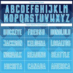 Order the jersey with special name & number you want from our shop, making a vibrant look on the field or daily life! Features: 1. Material: Made from 100% polyester wicking knit with 95% polyester / 5% spandex wicking pinhole mesh 2. Jerseys with sublimation printed name and numbers 3. Moisture-wicking fabric has spongy handle, good draping property and elasticity as well as good dimensional stability and wrinkle-resistance 4. Breathable & Quick-Drying 5. Athletic Cut & Exquisite stitching not Blue Sublimation Design With Team Name Fan Merchandise, Blue Sublimation Fan Merchandise With Team Name, Blue Sublimation Print T-shirt For Fan Gear, Font Examples, Custom Sportswear, Vacation Mood, St. Patricks Day, Blue Football, Soccer Uniforms