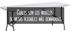 a white table with black legs and the words'tables son los modelos de messes