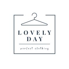 the lovely day logo with clothes hangers on it and text that reads, perfect clothing