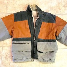 Very Rare Vintage Late 70's Early 80's. Very Hi-End Anzi Besson Heavy Duty Ski Jacket 48 (L) Italian Made. Huge Price Reduction For An Immediate Easy Sale! This Jacket Is A Very High-End Jacket And Me Several Hundred More I'm Selling It For When I Bought It This Jacket Is Extremely Comfortable And Keeps You Really Warm. Enjoy Wearing It Very Much. It Has A Hood Built-In To The Color Of The Jacket That Is Hidden Away In A Pocket That Has A Zipper On It. This Jacket Even Back When I Bought It Cost Retro Fall Outerwear For Streetwear, Retro Outerwear With Patch Pockets For Outdoor, Vintage Patchwork Outerwear For Winter, Vintage Patchwork Winter Outerwear, Retro Fall Cotton Outerwear, 90s Style Fall Outerwear For Streetwear, Retro Utility Jacket For Fall Outdoor, Retro Winter Utility Jacket For Outdoor, Retro Patchwork Outerwear For Outdoor