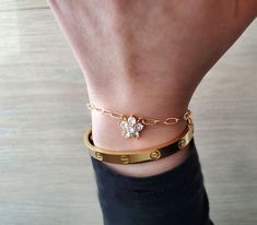 "Delicate blossom Bracelet Cherry blossom flower bracelets for mom ,mothers day gift, Layering Bracelet, Bridesmaid Gift, wedding bracelet 6-8\" bracelet ♥ Gold Plated , Crtstal ------------------------------------------------" Flower Shaped Crystal Bracelet Gift, Dainty Flower-shaped Crystal Bracelet, Elegant Flower Charm Bracelet Gift, Anniversary Bracelets With Flower Charm, Elegant Rose Gold Bracelet Perfect As Gift For Mom, Elegant Rose Gold Bracelet As Gift For Mom, Elegant Rose Gold Bracelet For Mom, Elegant Bracelets With Flower Charm For Gift, Elegant Bracelets With Flower Charm As Gift