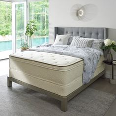 an image of a bedroom setting with mattresses