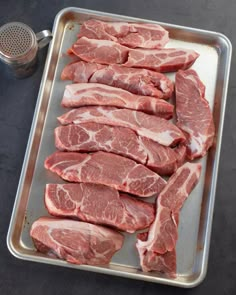 raw meat on a tray ready to be cooked