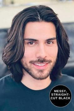 The 50 Best Long Hairstyles for Men in 2024! | Heartafact Long Haircuts Men, Dark Thick Hair, Hair Bob Long, Shoulder Length Hair Men, Thick Hair Bob, Hair Middle Part, Long Hairstyles For Men, Senior Photos Boys, Hair Projects