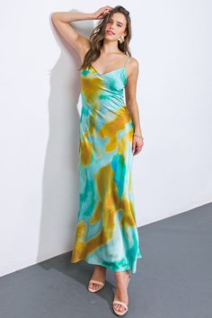 This luxurious woven midi dress boasts a charming V neckline, delicate shoulder straps, and an alluring bare back tied with a bow.Details:Self: 97% Polyester 3% SpandexSize & Fit- Model is 5`9" And Wearing Size Small- Measurements Taken From Size Small- Approx. Length: 62" Flying Tomato, Skirt Jumpsuit, Teal And Gold, Resort Collection, Swim Accessories, V Neckline, Swimsuit Cover, Sweatshirt Dress