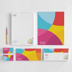 the stationery is neatly organized and ready to be used for your company's branding