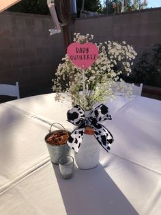 Cowgirl Baby Shower Cow Birthday Table Decorations, Cow Themed Table Decor, Mason Jar Centerpieces Farm Theme, Cow Print Birthday Party Centerpieces, Cow Theme Centerpieces Gender Reveal, My First Rodeo Birthday Girl Centerpiece, Pink Cow Print Centerpieces, Pink Cow Birthday Party Centerpieces, Cowgirl Hat Centerpiece