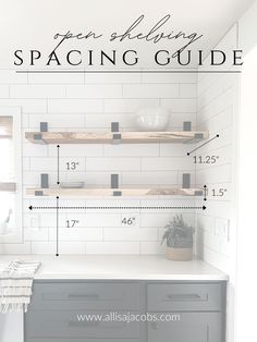 the space saving guide for kitchen shelving