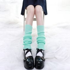 Material: Cotton Color: Pink . White . Green Aesthetic Outfits Kawaii, Leg Warmer Socks, Kitsch Fashion, Casual Kawaii, Y2k Fashion Aesthetic, Pop Punk Fashion, Clueless Fashion, Hip Hop Fashion 90s, Pop Culture Fashion