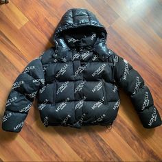 $2115 Msrp Ships Same Day. Authentic. Brand New Tags Attached. Will Include Receipt Upon Request. Puffer Coat Allover Logo Styling Snap Closure Front Zip Pockets Removable Patent Hood Stand Collar Drawstring Waist Adjust Logo Patch 100% Goose Down Fill Size 2 = Women’s M Can Fit S-L Depending On How You Like The Jacket To Be Fitted Please Look At Pictures For Measurements, Condition Of Item And Ask Any Questions You May Have Prior To Purchase. All My Items Come From A Smoke & Pet Free Home Designer Winter Puffer Jacket For Streetwear, Designer Black Puffer Outerwear, Luxury Puffer Outerwear For Streetwear, Luxury Winter Puffer Outerwear, Designer Winter Streetwear Outerwear, Designer Hooded Outerwear For Cold Weather, Luxury Long Sleeve Puffer Jacket For Streetwear, Luxury Streetwear Puffer Jacket, Designer Long Sleeve Puffer Jacket For Winter