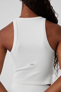 The name says it all: The Goddess Ribbed Go-To Tank fits like your best basic tank, with a racerback and cropped hem—but it’s made from a buttery-soft, ribbed performance fabric that’s perfect for practice. Layer it over a sports bra for movement, then pair it with trousers for an effortless street-style look. Alo Tank Top, Running Outfits, Activewear Trends, Chanel Fashion Show, Tøp Aesthetic, Sportswear Trends, Christmas Board, Active Tank Tops, Fitness Wear