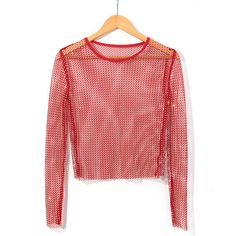 Color_Red Hot Blouse, Fishnet Top, Nightclub Party, Sleeves Clothing, Hipster Fashion, Fashion Fabric, Sleeves Pattern, Night Club, Women Crop