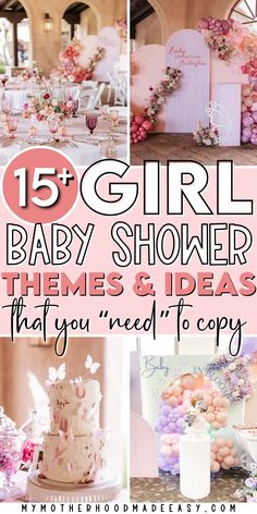 Girl Babyshower Decoration Ideas, Baby Shower Thenes For Girl, Babyshower Ideas Baby Girl, Baby Shower Colors Girl, Baby Shower For A Girl Ideas, Babyshower Decoration Ideas Girl, Baby Girl Babyshowers Themes, Cute Baby Shower Ideas For A Girl, Cute Baby Shower Decor