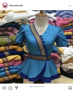 Two Colours Blouse Designs, Bilaus Design, Kids Blouse Designs, Latest Model Blouse Designs, Kids Frocks Design, Peplum Tops, Girls Frock Design