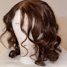 Brown Colored Wig With Highlights Wig With Highlights, Wig Color, Colored Wigs, Brown Color, Wig Hairstyles, Womens Hairstyles, Wigs, Highlights, Womens Sizes