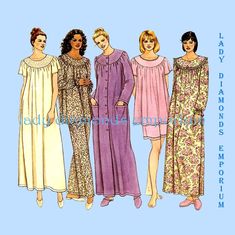 Vest Sewing Pattern, Nightgown Robe, Plus Size Sewing Patterns, Cozy Sleepwear, Plus Size Robes, Plus Size Sewing, Boho Tunic Tops, Women's Pajamas, Family Christmas Pajamas