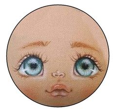 an image of a baby's face with blue eyes