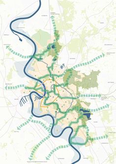 a map that shows the location of different roads and streets in london, with blue lines on