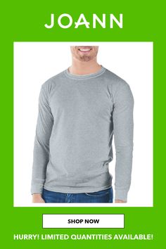 Gildan class long sleeve tee perfect for your cold weather apparel projects.6 oz. 100% CottonSeamless double needle collarTapered neck and shoulders for durabilityTubular fit for minimal torque Black Irish, Long Sleeve Tee, Grey And White, Long Sleeve T Shirt, Long Sleeve Tshirt, Long Sleeve Tees, Men Sweater, Long Sleeve Shirts, Shop Now