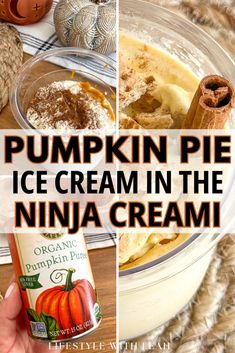 pumpkin pie ice cream in the ninja cream