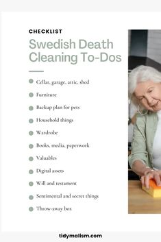 an elderly woman is cleaning her kitchen counter top with a sponge and detergent on it